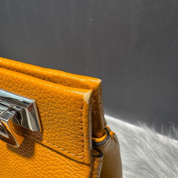 Gucci Orange Posillipo Grain Calfskin Zumi~with COA - Picture 13 of 16